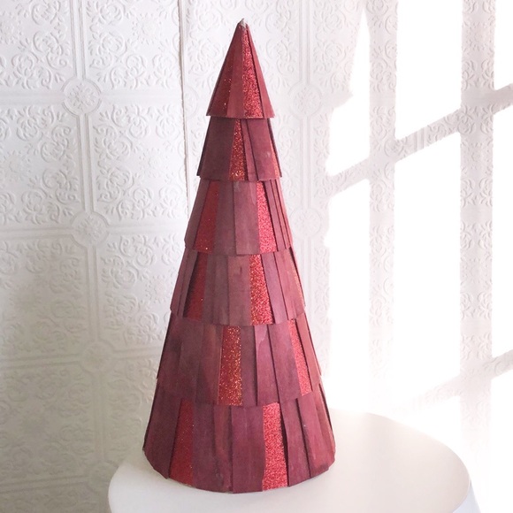Longaberger Red Glitter Tree - Picture 4 of 9